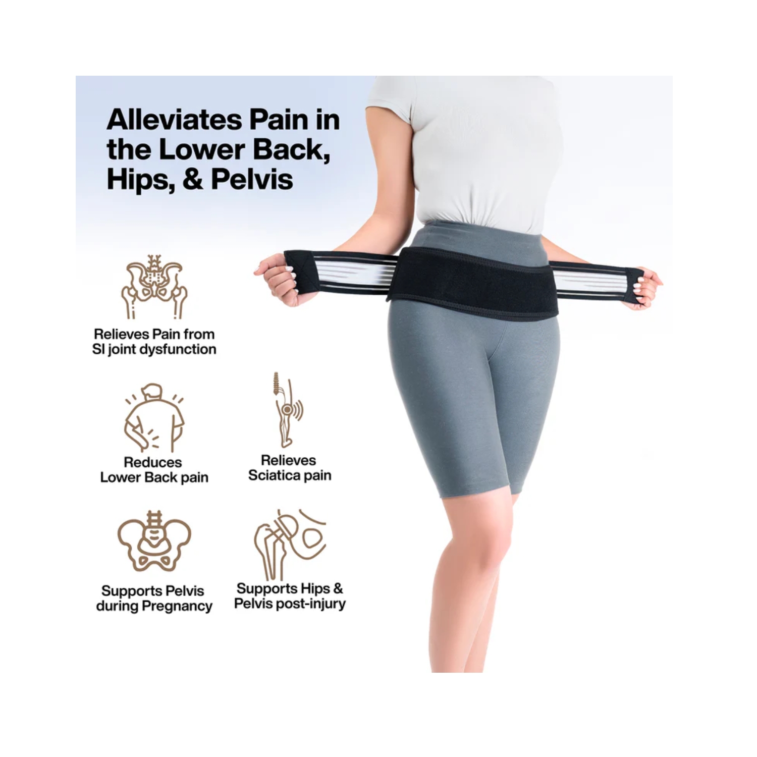 FOVERA Sacroiliac SI Joint Hip Belt (2)