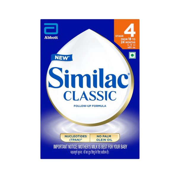 Similac Classic Follow-Up Formula Stage 4 Powder (18 to 24 Months), 400 gm Refill (1) Similac Classic Stage 4 follow-up formula refill pack 400g