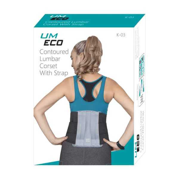 United Medicare Eco Contoured Lumbar Corset with Strap K-03 United Medicare Eco Contoured Lumbar Corset with Strap K-03
