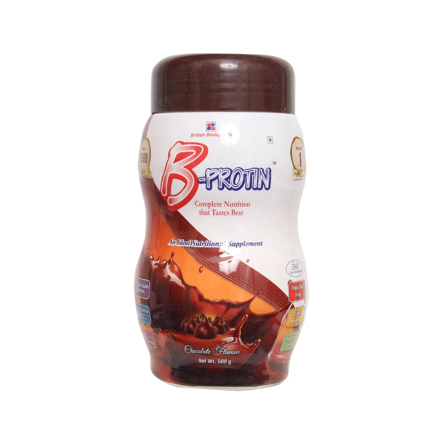 British Biological B- Protein Powder Chocolate Flavor (500 gm)