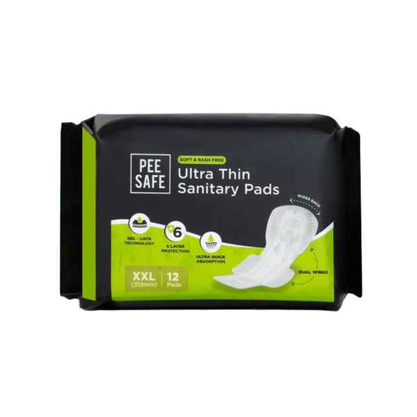 Pee Safe Ultra Thin Sanitary Pads XXL (312 mm) 12 Pads Pee Safe Ultra Thin Sanitary Pads XXL (312 mm) 12 Pads