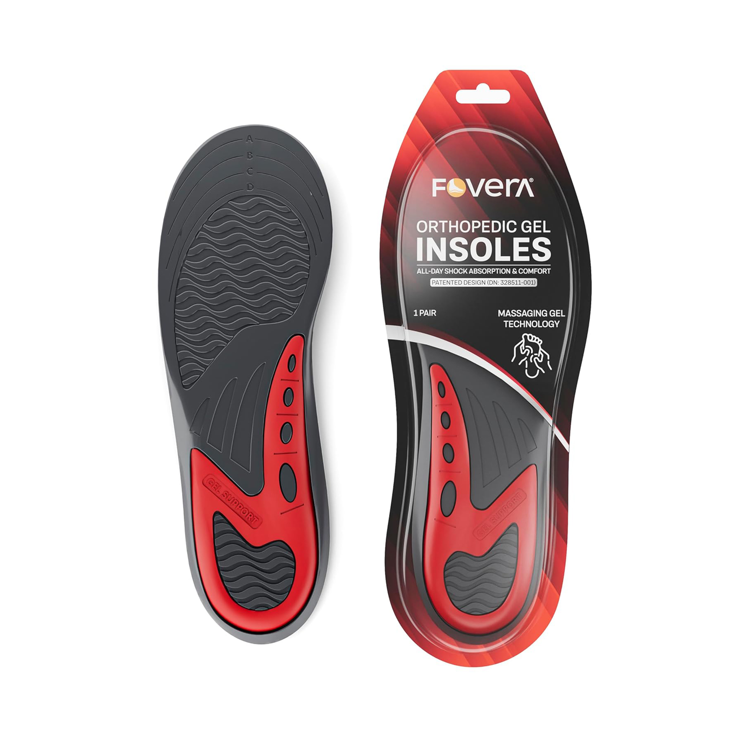 Fovera Dual Gel Insole Pair