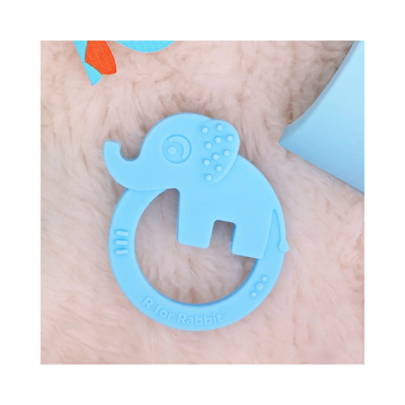 R for Rabbit Tiny Bites Zoobie Cute Baby Silicone Teether