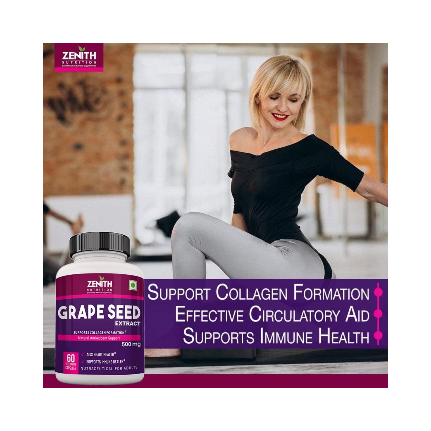 Zenith Nutrition Grape Seed Extract 500mg – 60 capsules (5)