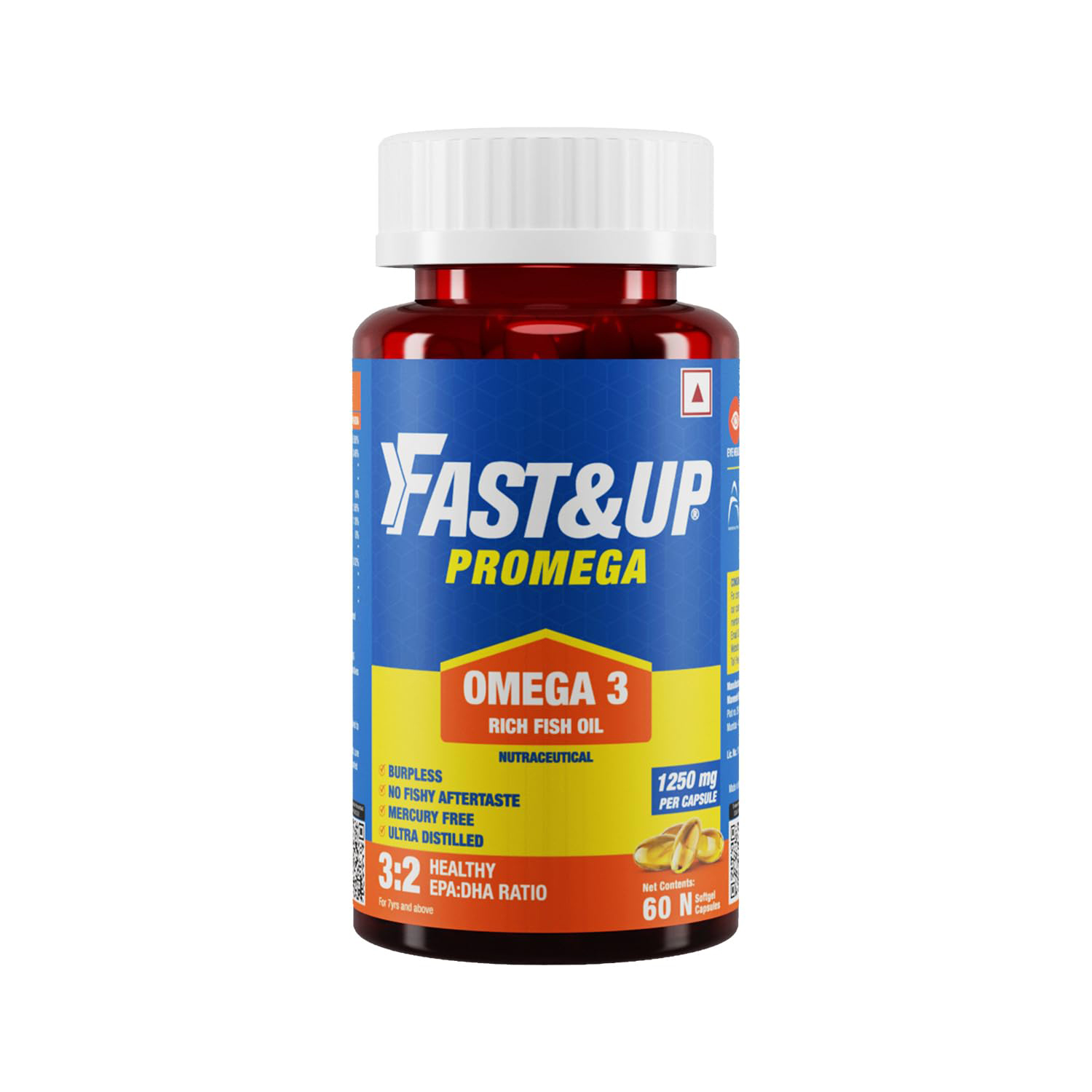 Fast & Up Promega – 60 Softgels, Omega 3