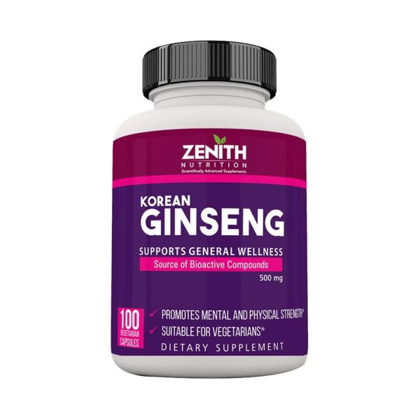 Zenith Korean Ginseng 500mg (100 Capsules) Zenith Korean Ginseng 500mg (100 Capsules)