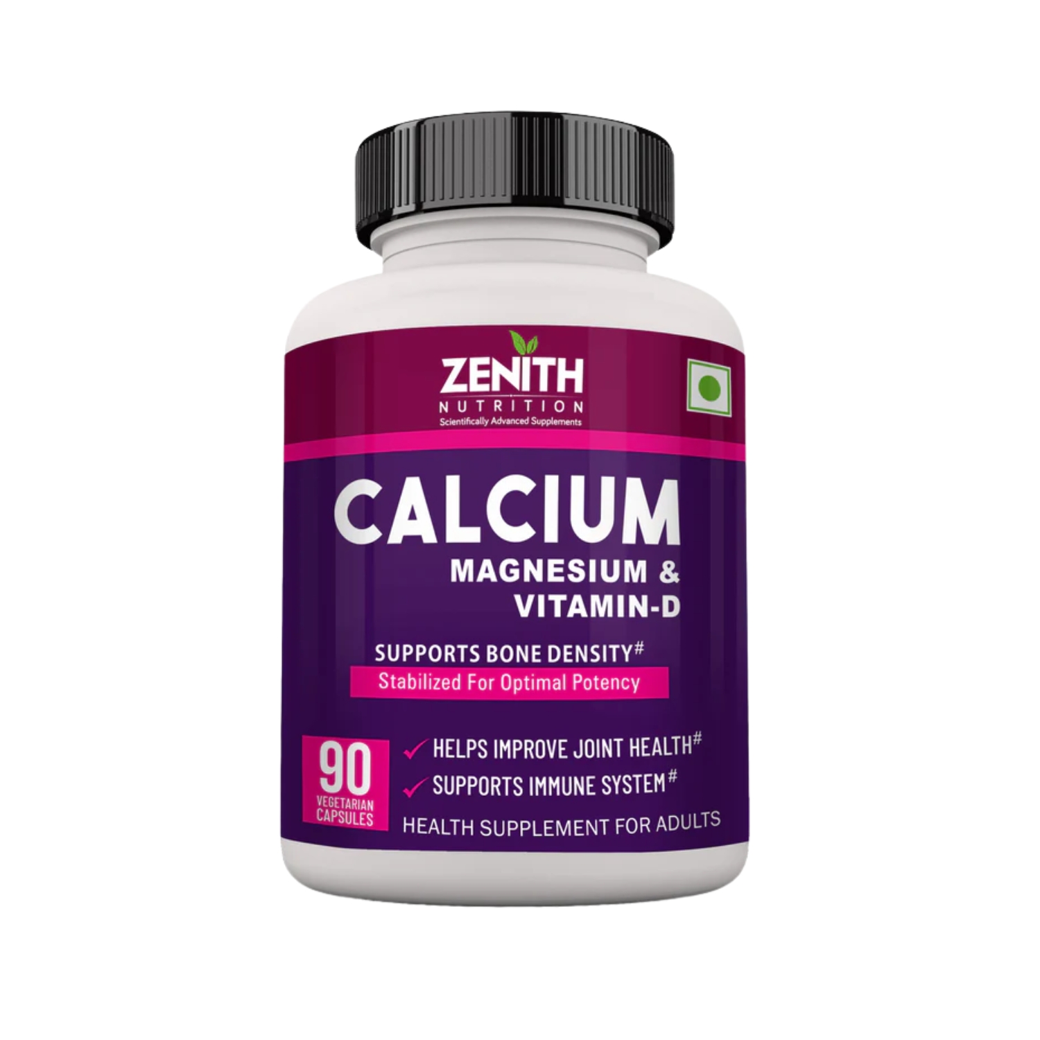 Zenith Nutrition Calcium, Magnesium and Vitamin D Capsules