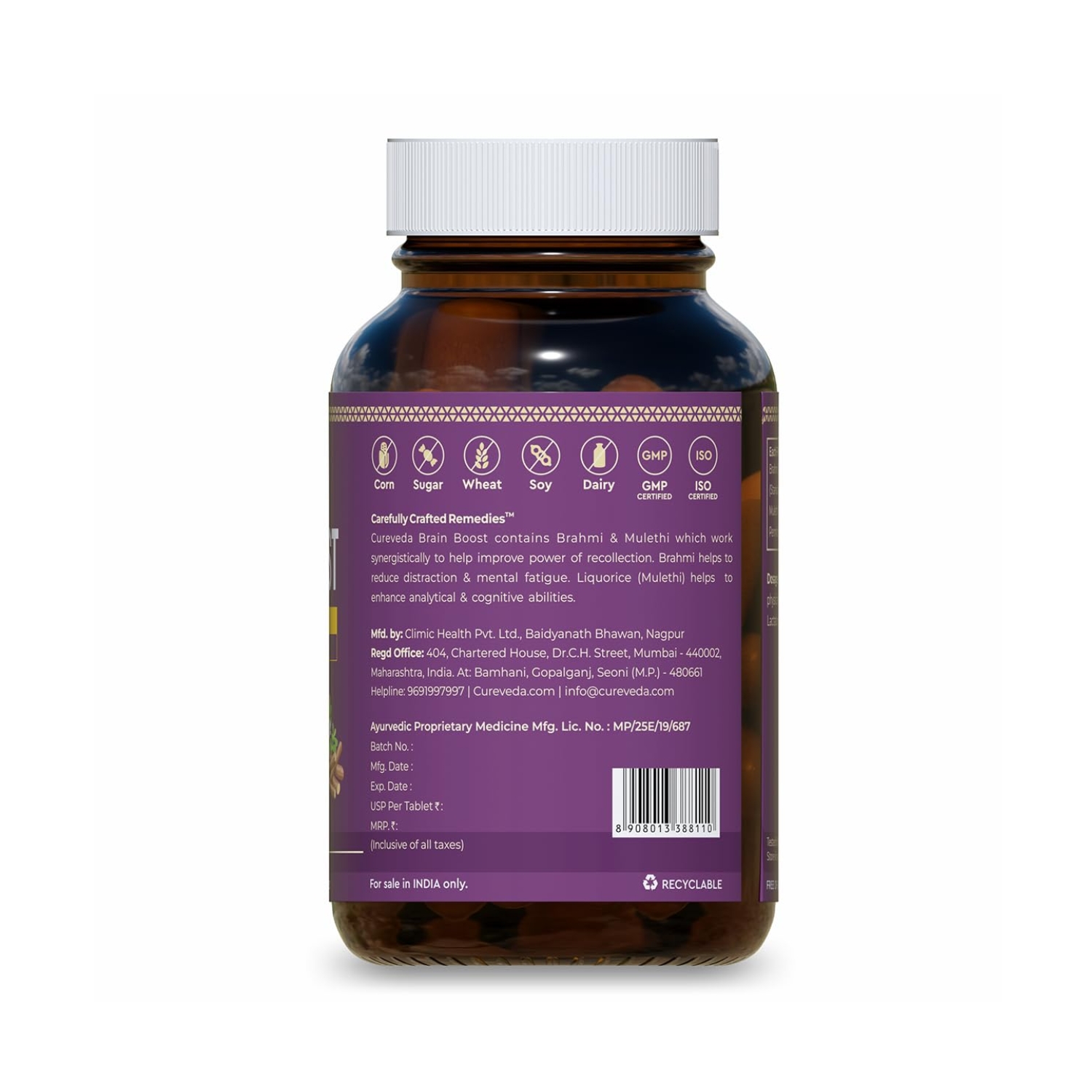 Cureveda Herbal Brain Boost Tablet (2)