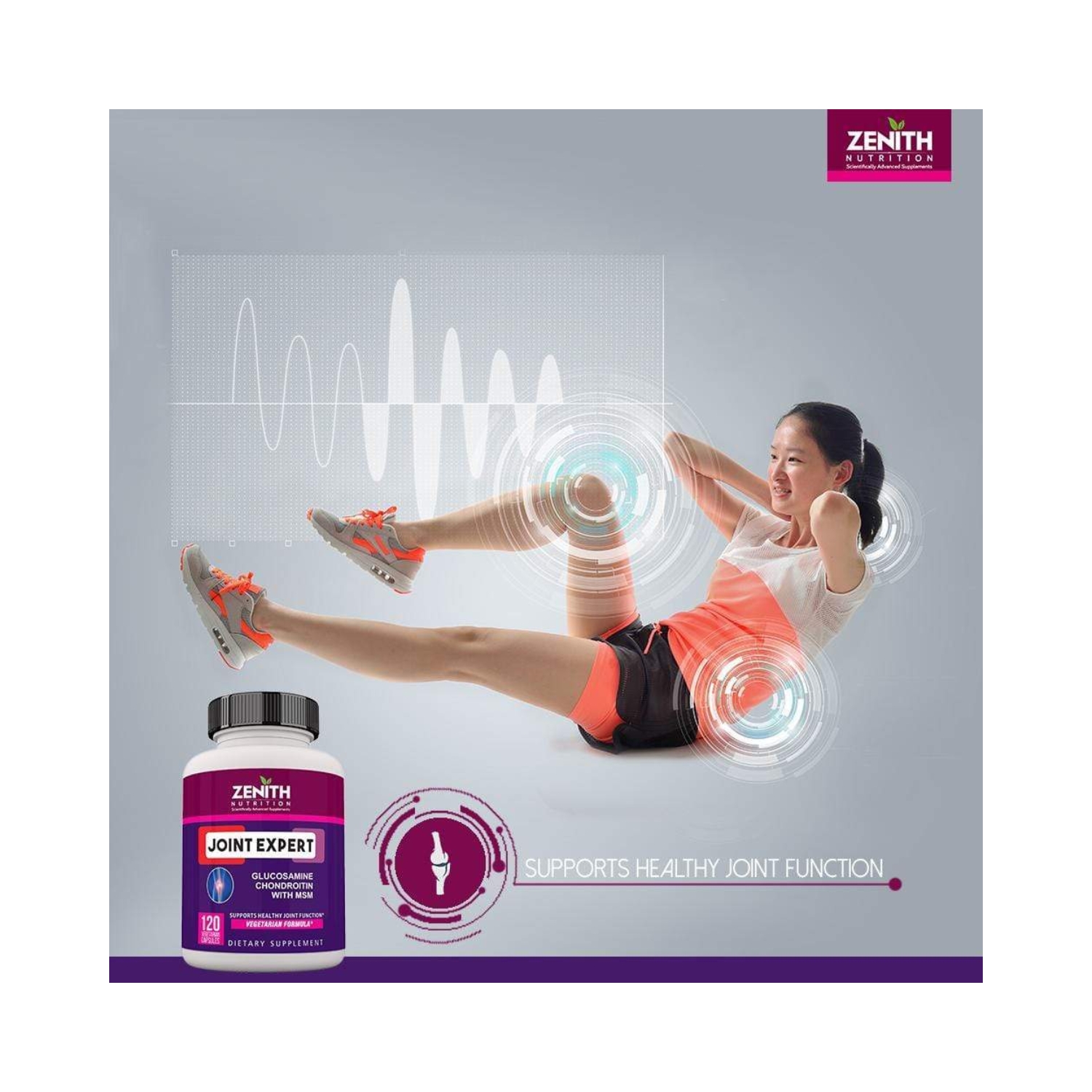 Joint Expert Glucosamine Chondroitin with MSM – 120 Veg Caps (4)