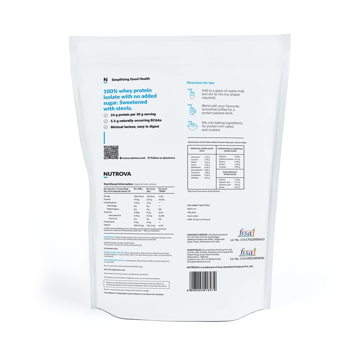 Nutrova-Whey-Protein-Isolate-Mango-1Kg-2