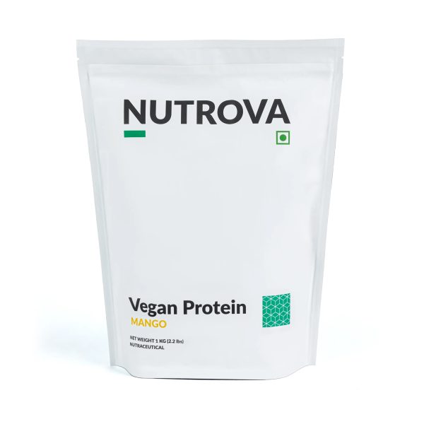Nutrova Vegan Protein Mango Flavour – 1Kg Nutrova Vegan Protein Mango Flavour – 1Kg