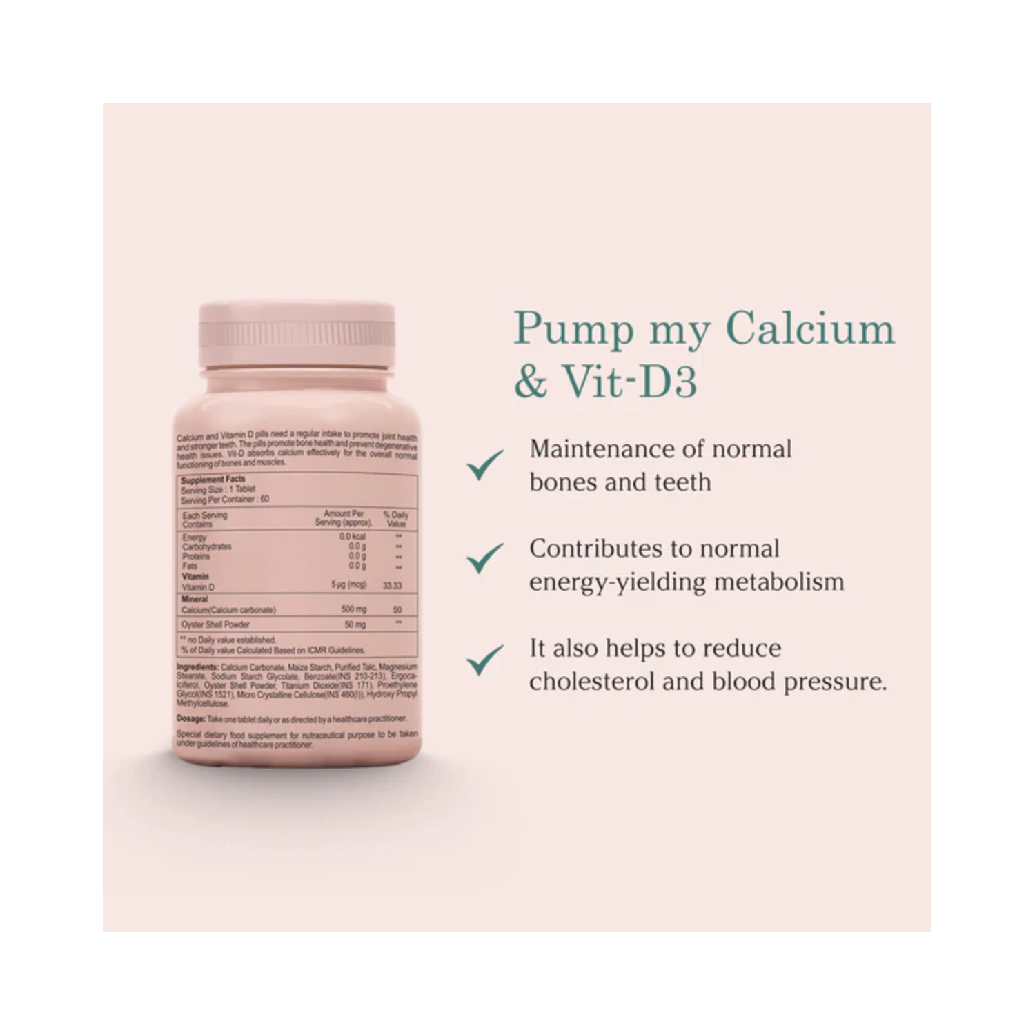 SheNeed Calcium and Vit-D Supplement-60 capsules (4)