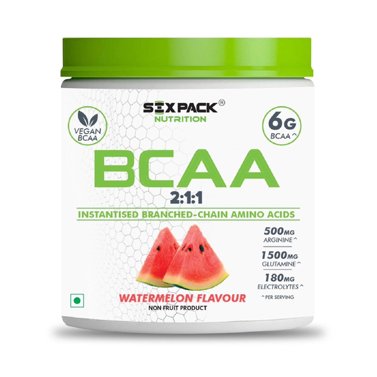 Six Pack Nutrition BCAA (Branched Chain Amino Acids) Powder Watermelon Flavour 300g