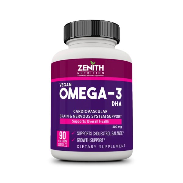 Zenith Nutrition Vegan Omega-3 DHA Capsules (90 Capsules) Zenith Nutrition Vegan Omega-3 DHA Capsules (90 Capsules)