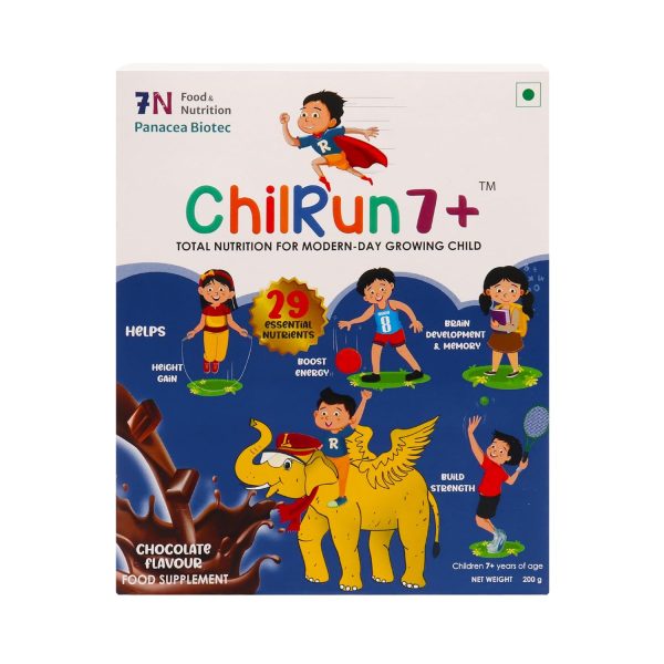 Chilrun 7+ Protein Powder Chocolate Flavour 200g (Refill)