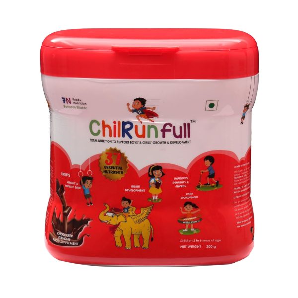 Chilrun Full Protein Powder 2 to 6 Years Chocolate Flavour 200g (Jar) Chilrun Full Protein Powder 2 to 6 Years Chocolate Flavour 200g (Jar)