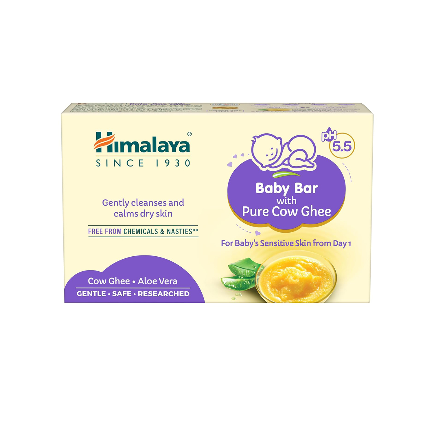 Himalaya Baby Bar with Pure Cow Ghee (125g)