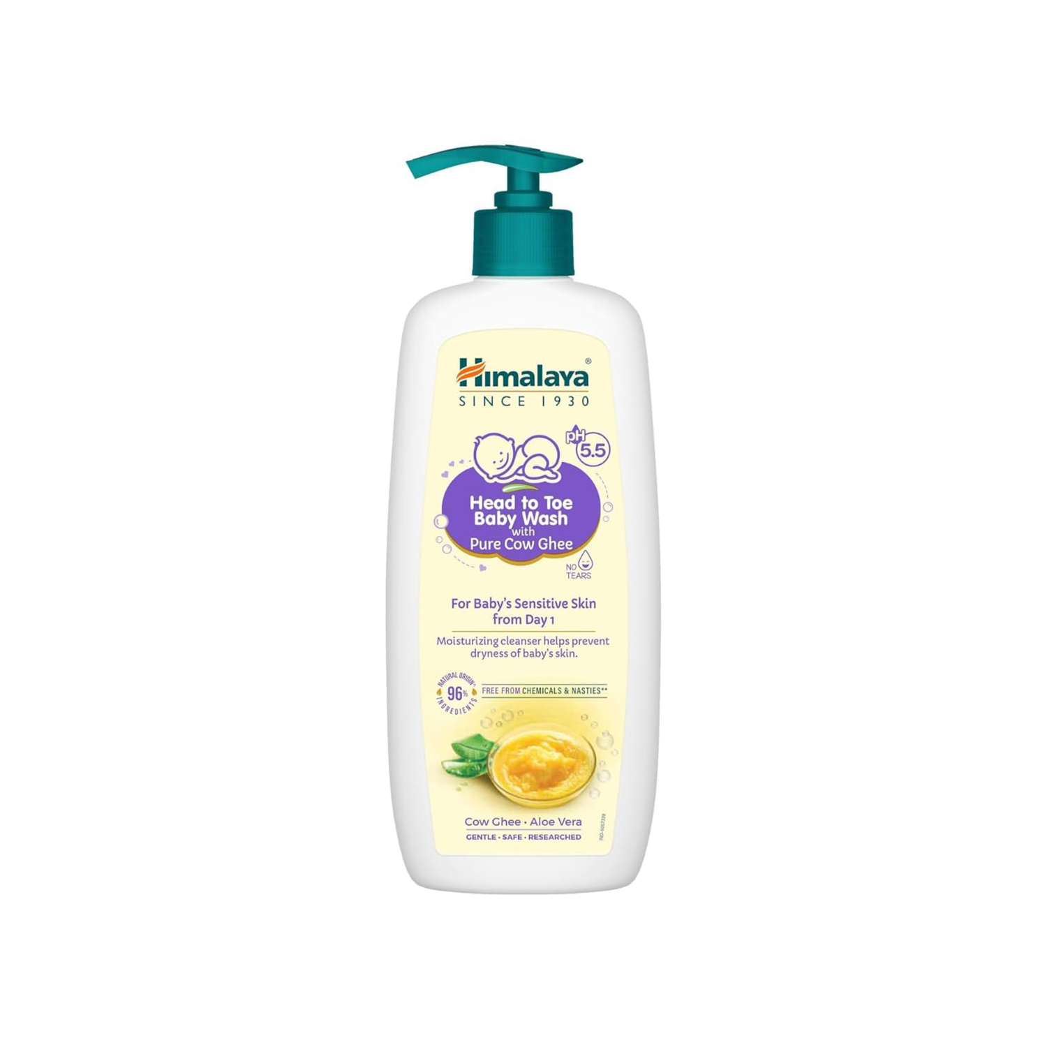 Himalaya Head to Toe Baby Wash with Pure Cow Ghee (400ml)