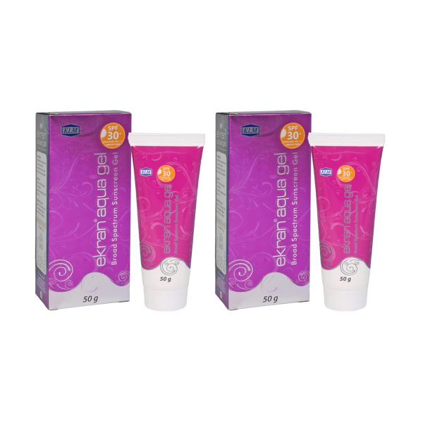 KLM Ekran Aqua Gel – Sunscreen SPF 30 PA+++(50gm) (Pack of 2)