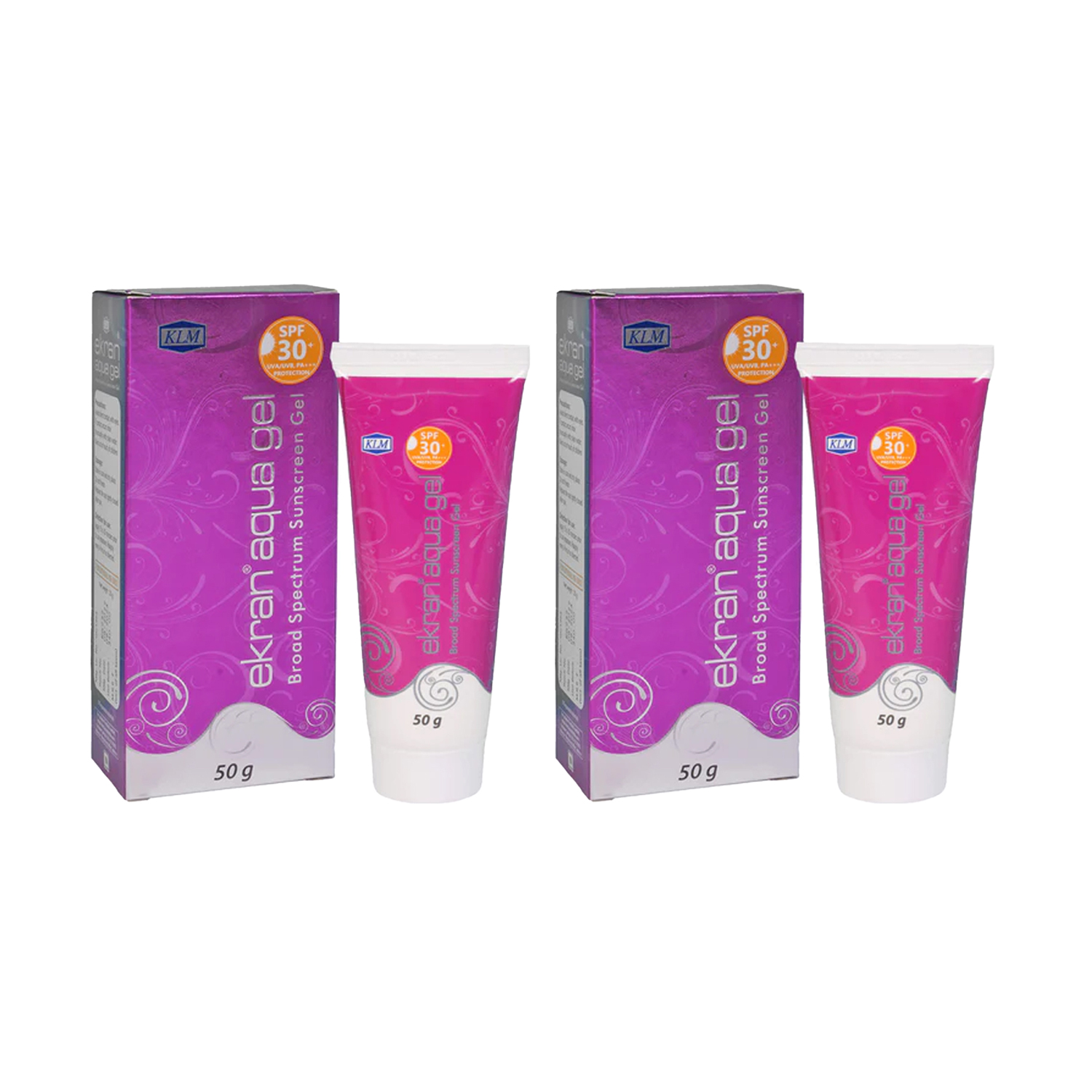 KLM Ekran Aqua Gel – Sunscreen SPF 30 PA+++(50gm) (Pack of 2)
