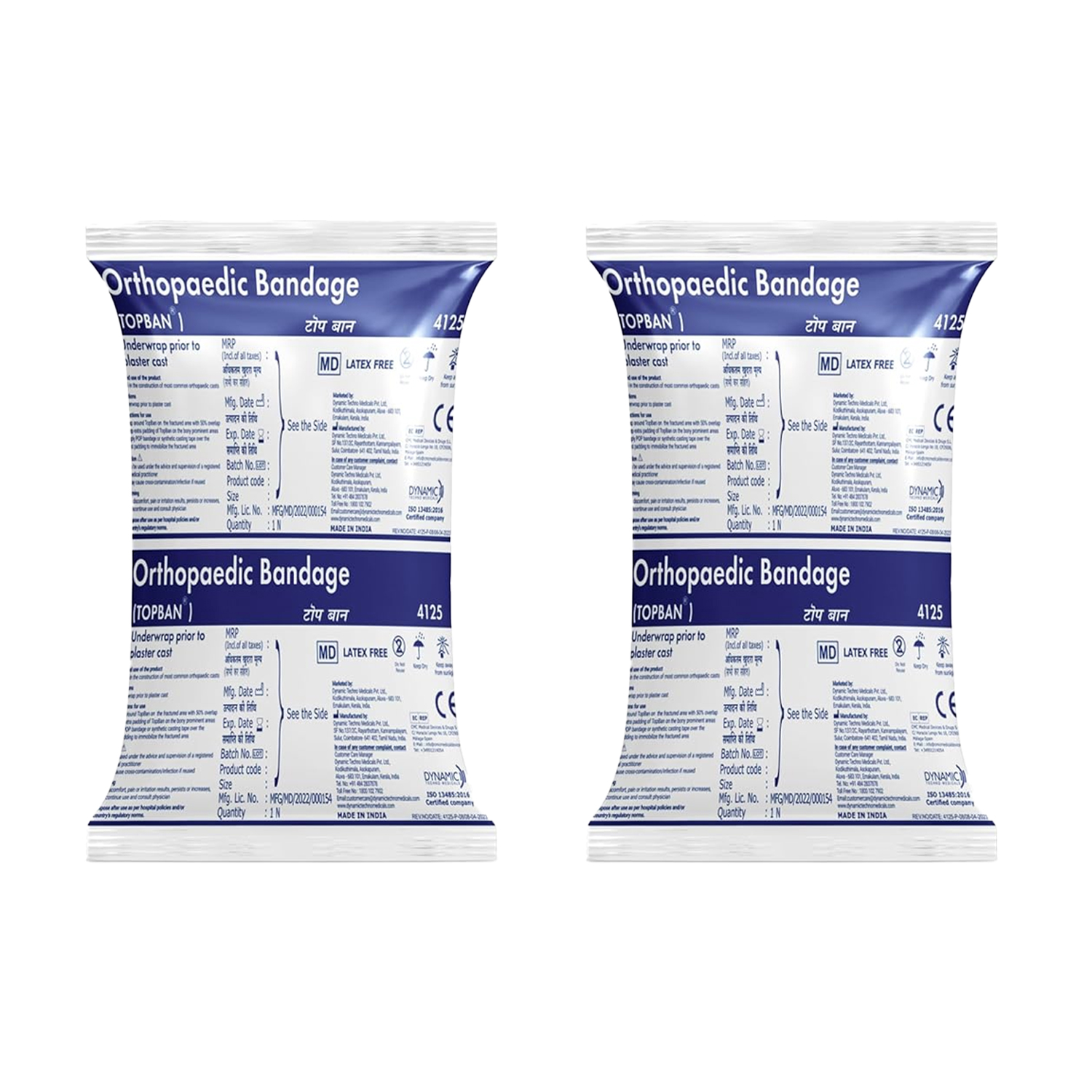 Dyna Top Ban Orthopaedic Bandage 15cm x 3m (Pack of 2)