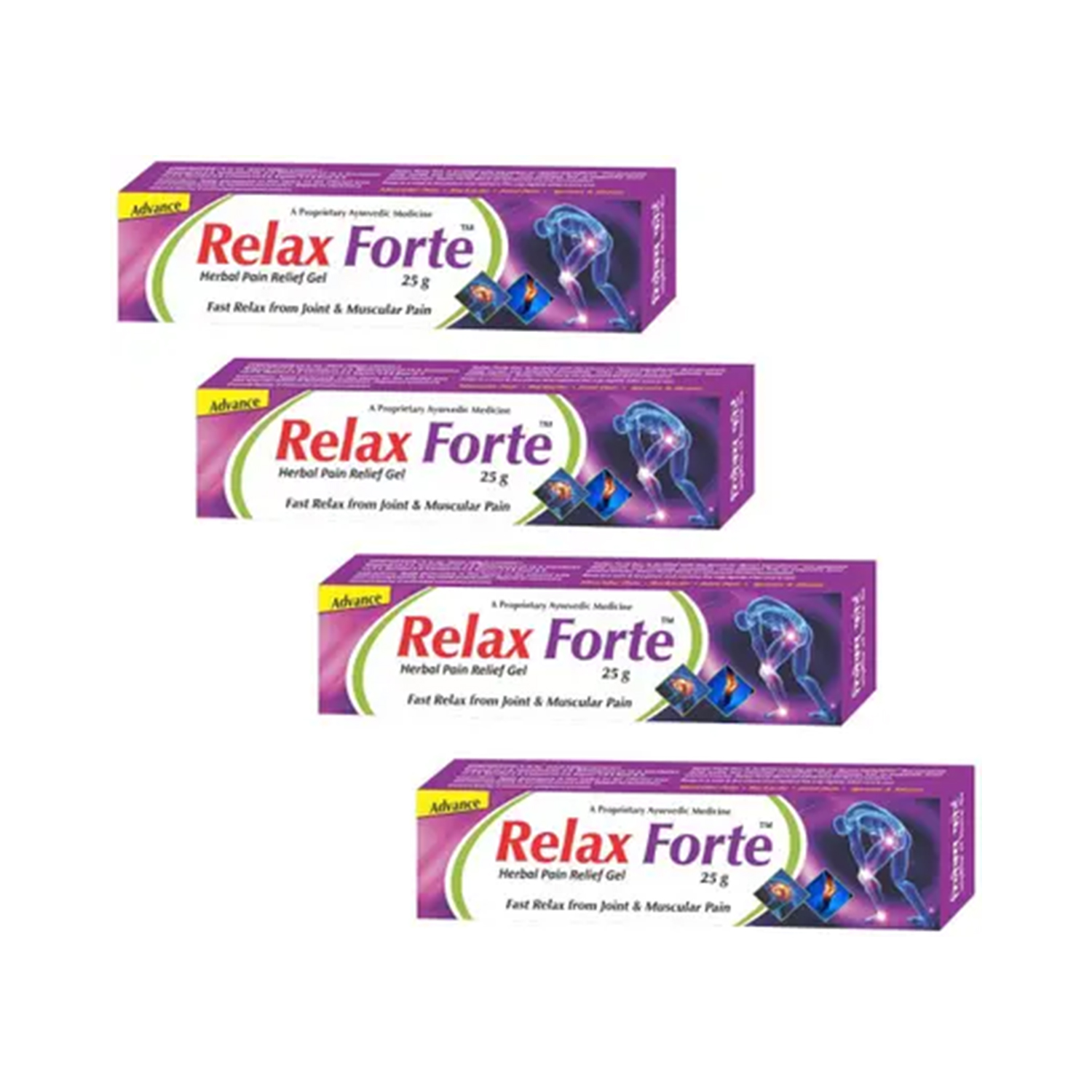 Surjichem Relax Forte Gel 25 gm (Pack of 4)