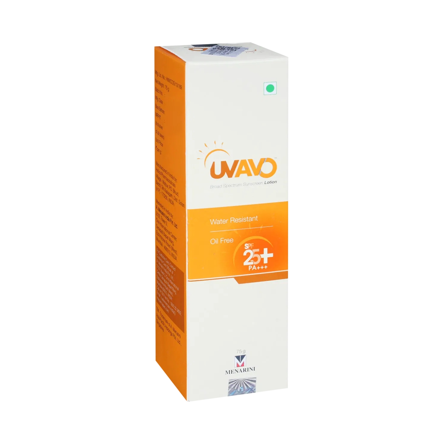 Menarini UVAVO Broad Spectrum Sunscreen Lotion