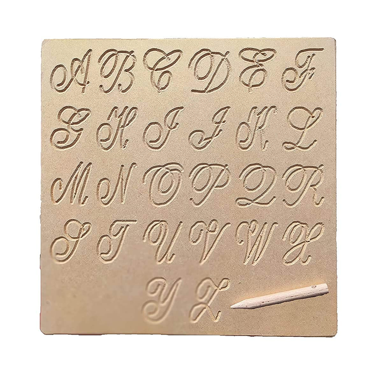 Albio India Wooden Cursive Big Alphabet Tracing Board (AKW 1016)