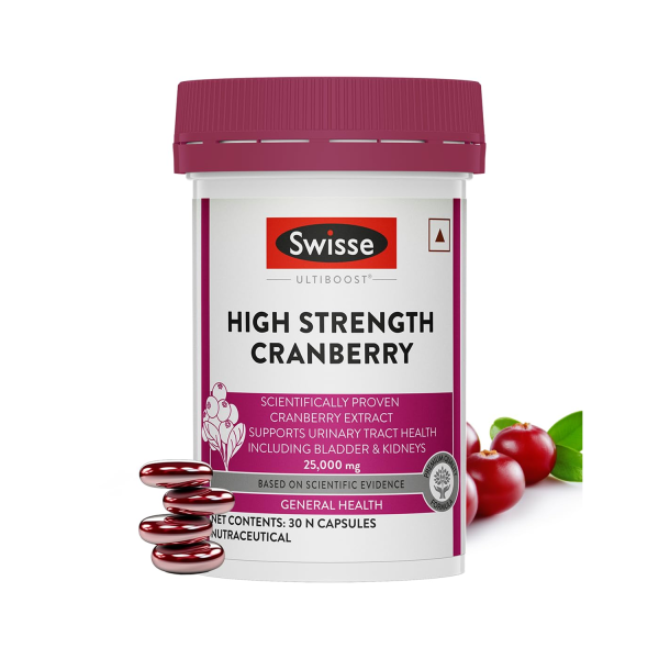 Swisse High Strength Cranberry 25000 Mg Capsules (30 Capsules) Swisse High Strength Cranberry 25000 Mg Capsules (30 Capsules)