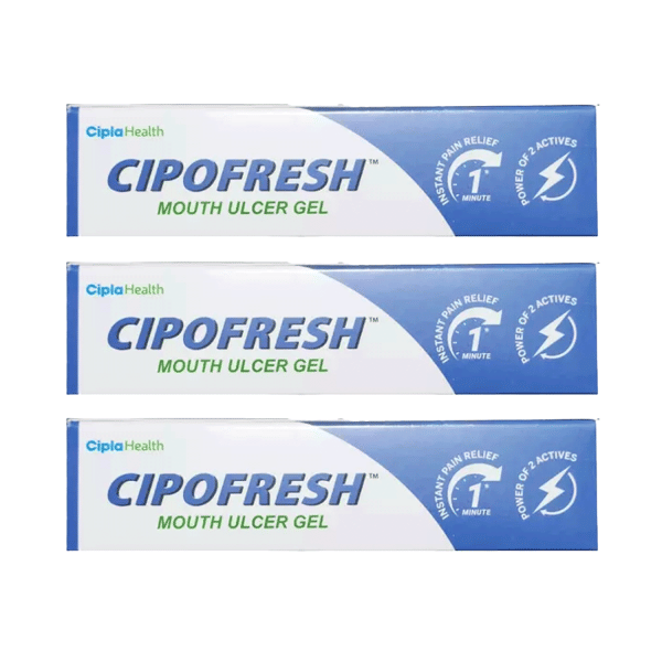 Cipofresh Mouth Ulcer Gel 12 g (Pack of 3) Cipofresh Mouth Ulcer Gel 12 g (Pack of 3)