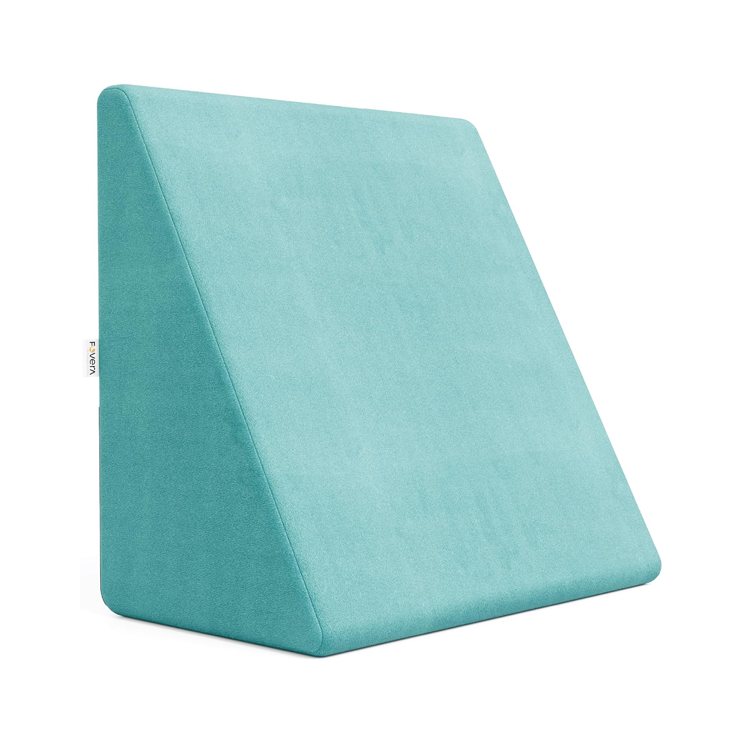 Fovera Adjustable Acid Reflux Bed Wedge Orthopedic Support (Velvet Aqua Green) – Medium 11 Inches