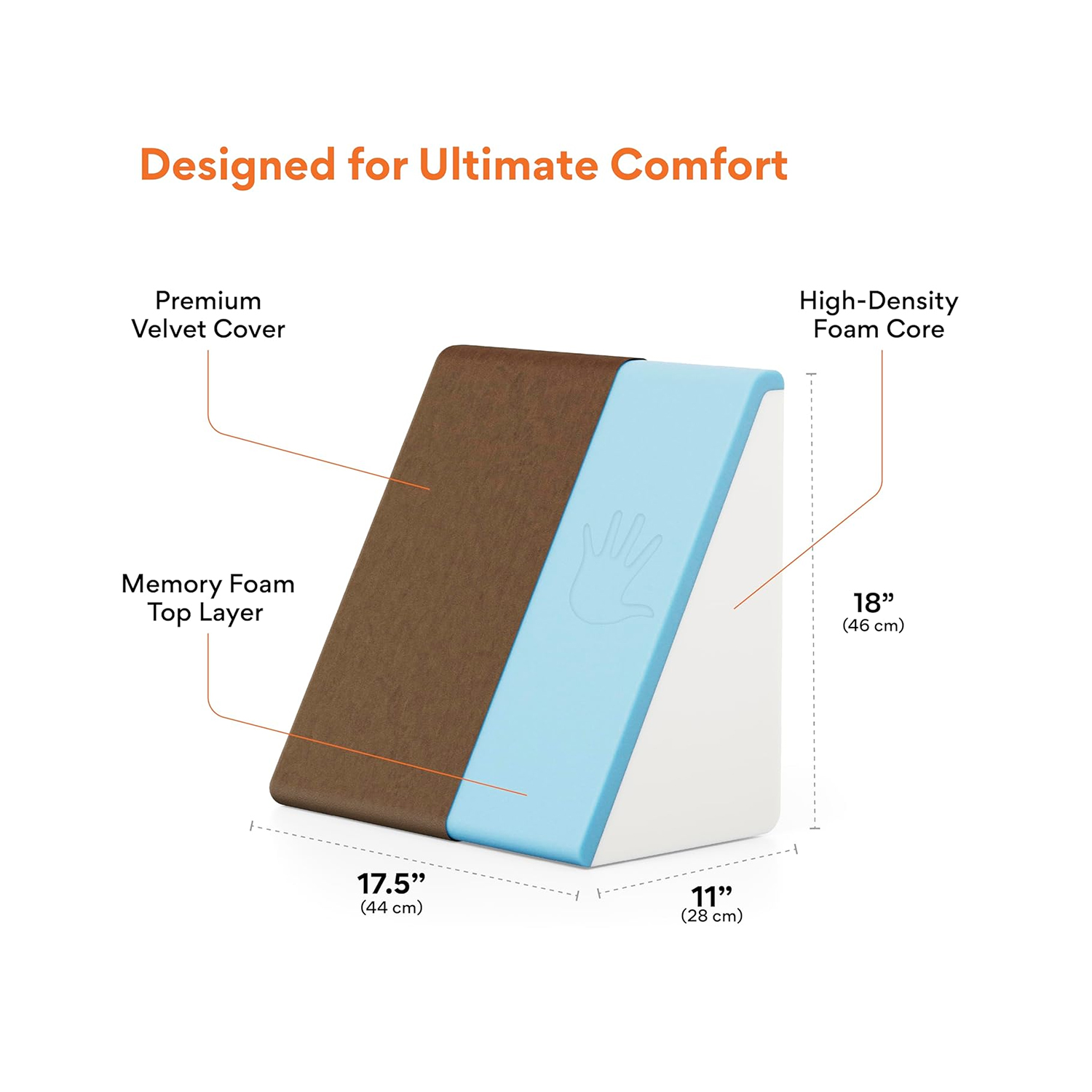 Fovera-Adjustable-Acid-Reflux-Bed-Wedge-Orthopedic-Support-(Velvet-Brown)-–-Medium-11-Inches-3.jpg