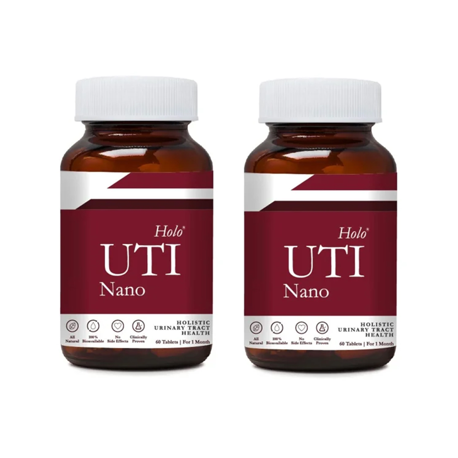 Zeroharm Science Holo UTI (Urinary Tract Infection) Tablets – 60 Tablets (Pack of 2)