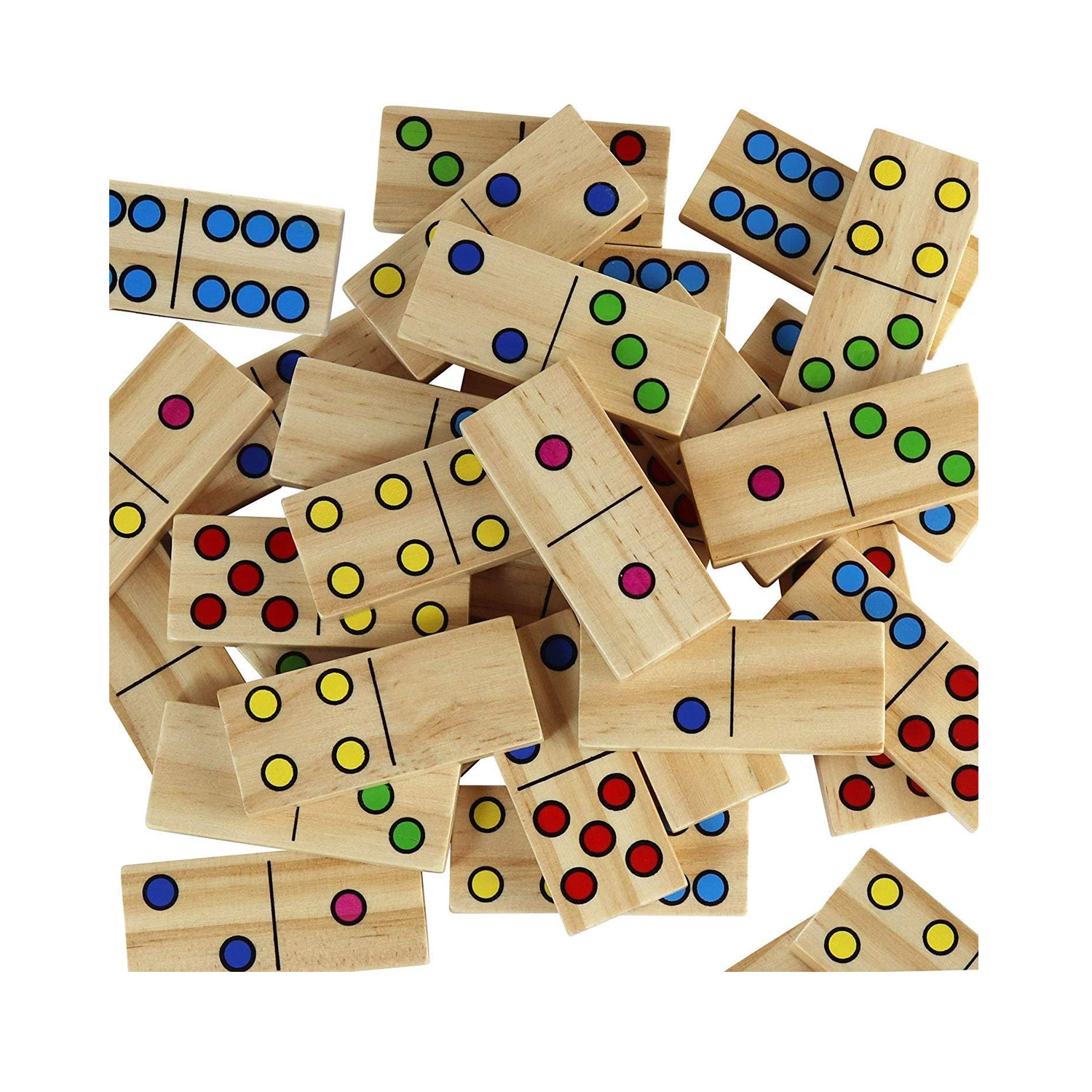 Albio India Wooden Number Print Dominos (AKW 1091)