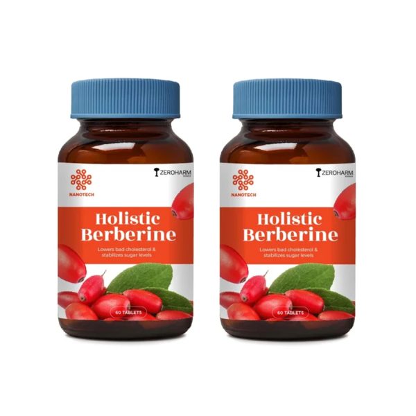 Zeroharm Holistic Berberine - 60 Tablets (Pack of 2)
