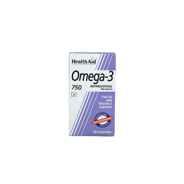 HealthAid Omega-3 750 mg (60 Capsules)