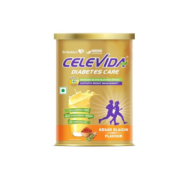 Celevida Protein Powder Drink for Diabetes Kesar Elaichi Flavour 400g Celevida Protein Powder Drink for Diabetes Kesar Elaichi Flavour 400g