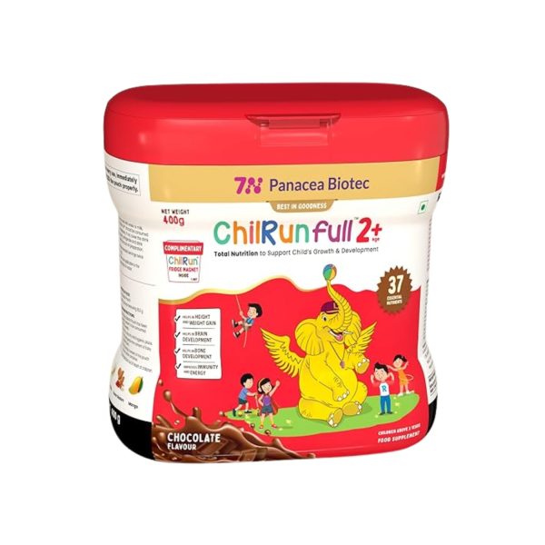 Chilrun Full Protein Powder 2 to 6 Years Chocolate Flavour 400g (Jar)