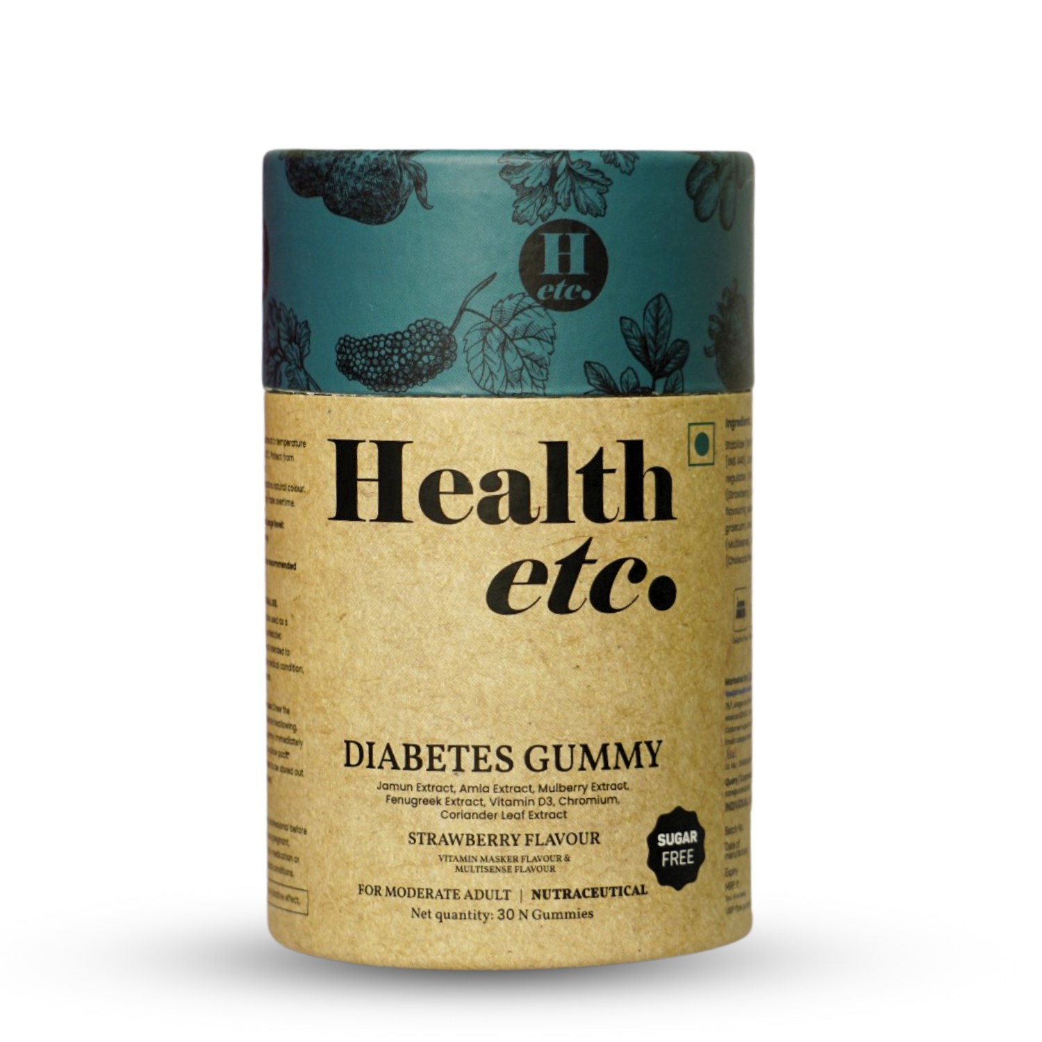Health etc Diebetes Gummy for Men and Women (30 Gummies)